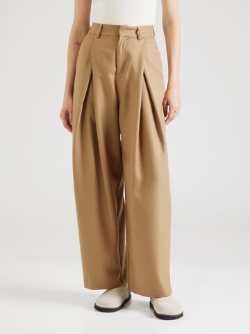 Loosefit Pantaloni con pieghe 'Ellie' di A-VIEW in beige: frontale