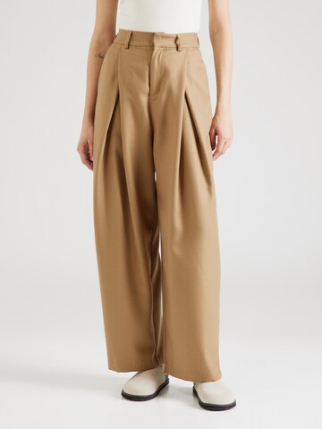 Loosefit Pantalon à pince 'Ellie' A-VIEW en beige : devant