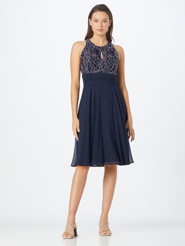 VM Vera Mont - Vestido de cocktail em azul: frente