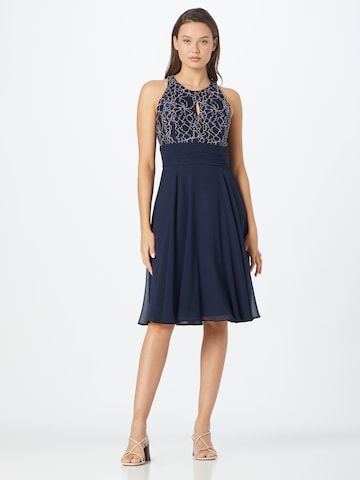 VM Vera Mont Cocktail Dress in Blue: front