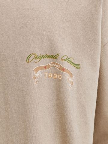 JACK & JONES T-Shirt 'JORUpstate' in Beige