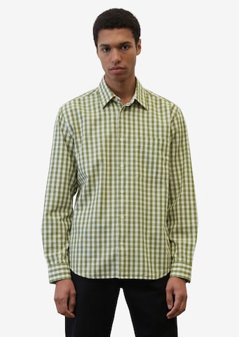 Marc O'Polo Regular fit Button Up Shirt in Green: front