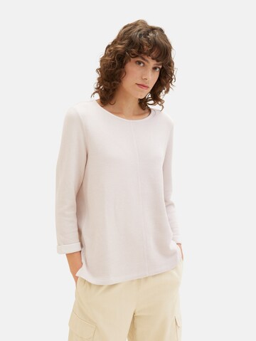 TOM TAILOR Pullover i beige