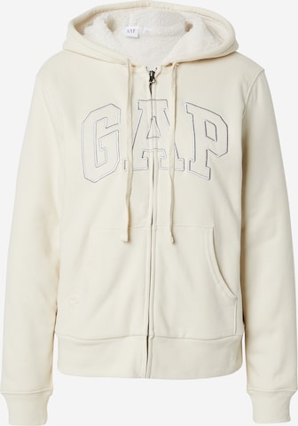 GAP Кофта на молнии 'HERITAGE' в Бежевый: спереди