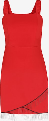 raudona faina Kokteilinė suknelė 'Fashion Look': priekis
