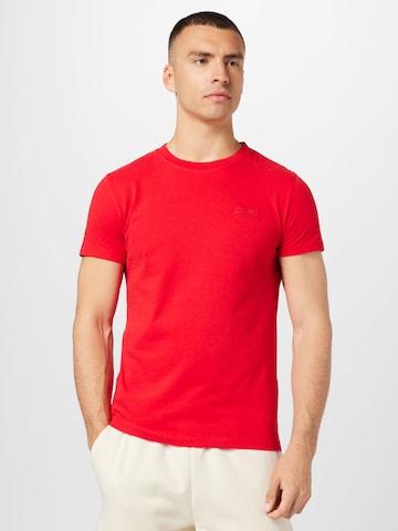 Superdry - Camiseta en rojo: frente