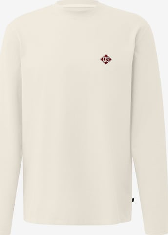 QS Shirt in Beige: voorkant