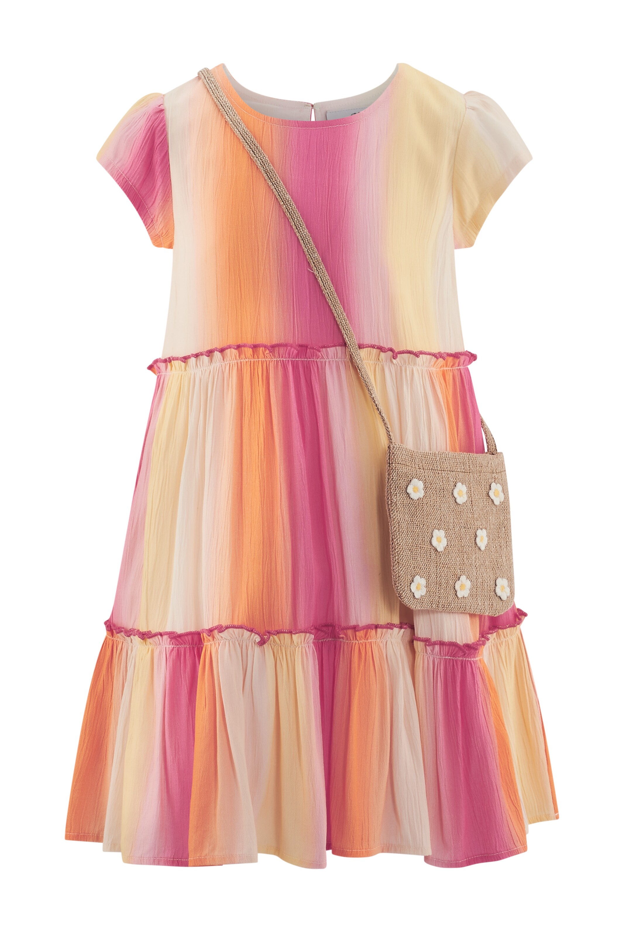 Robe happy girls en mélange de couleurs : devant