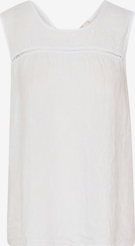 Cream Bluse 'Pina' i hvid: forside