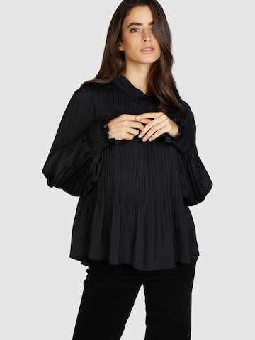 MARC AUREL Blouse in Black: front