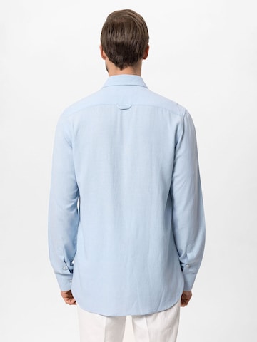 Antioch Regular fit Button Up Shirt in Blue