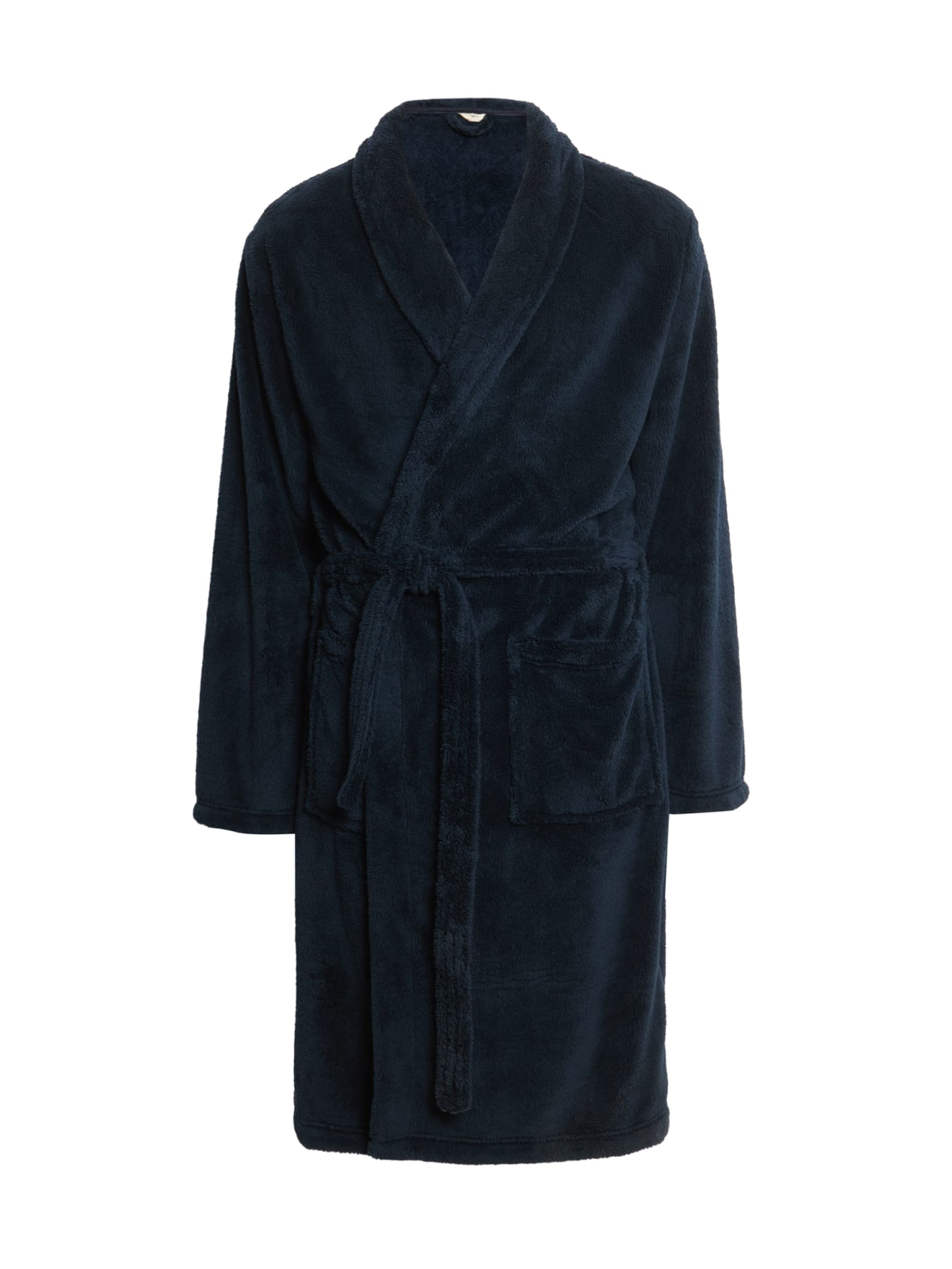 Peignoir long Marks & Spencer en bleu : devant