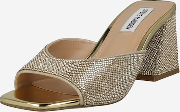 STEVE MADDEN - Zapatos abiertos 'GLOWING-R' en oro: frente