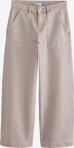 Wide leg Jeans di Next in grigio: frontale