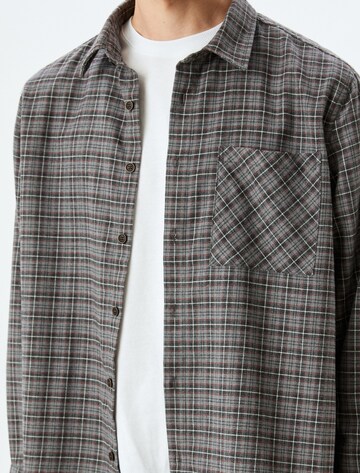 Koton Regular fit Button Up Shirt in Grey