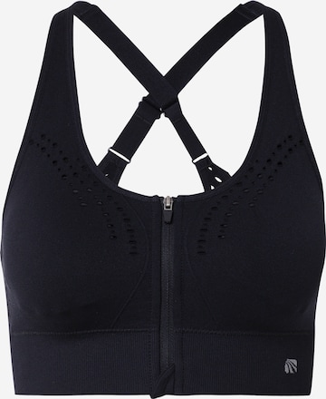 Marika Bustier Sport bh 'AVA' in Zwart: voorkant