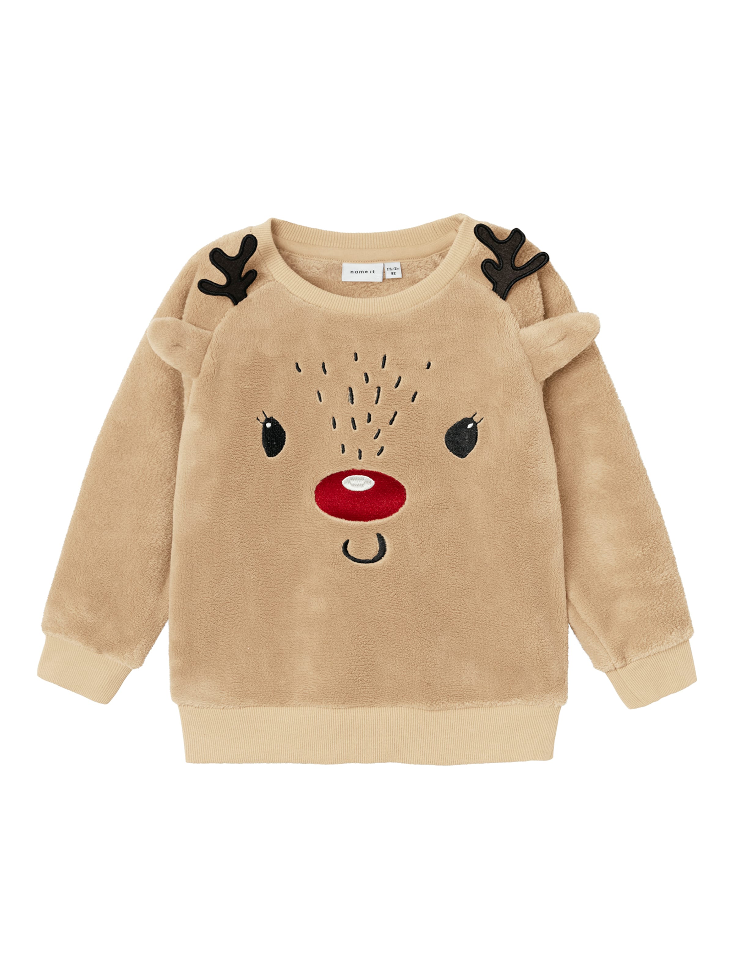 NAME IT Kampsun 'NMNRkolo', värv pruun: eest vaates