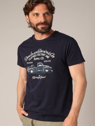 Deeluxe Shirt 'Truck' in Blauw: voorkant