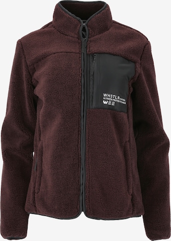 Whistler Athletic Fleece Jacket 'Sprocket' in Brown: front
