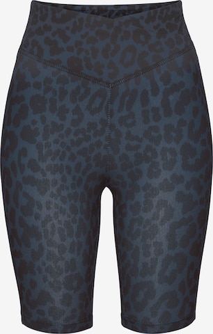 LASCANA ACTIVE Skinny Sportbroek in Blauw: voorkant