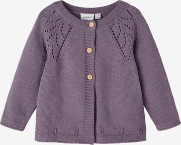 NAME IT Knit cardigan 'Duline' in Purple: front