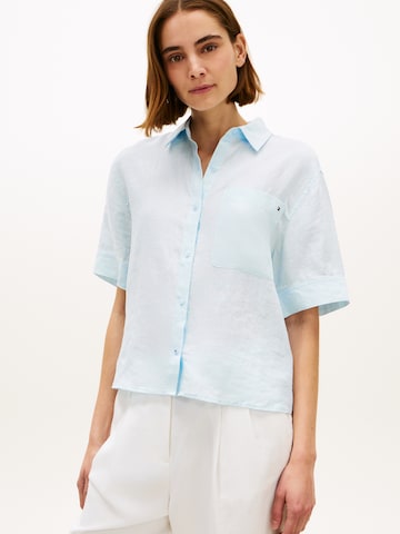 TOMMY HILFIGER Bluse 'ESS' in Blau: Vorderseite