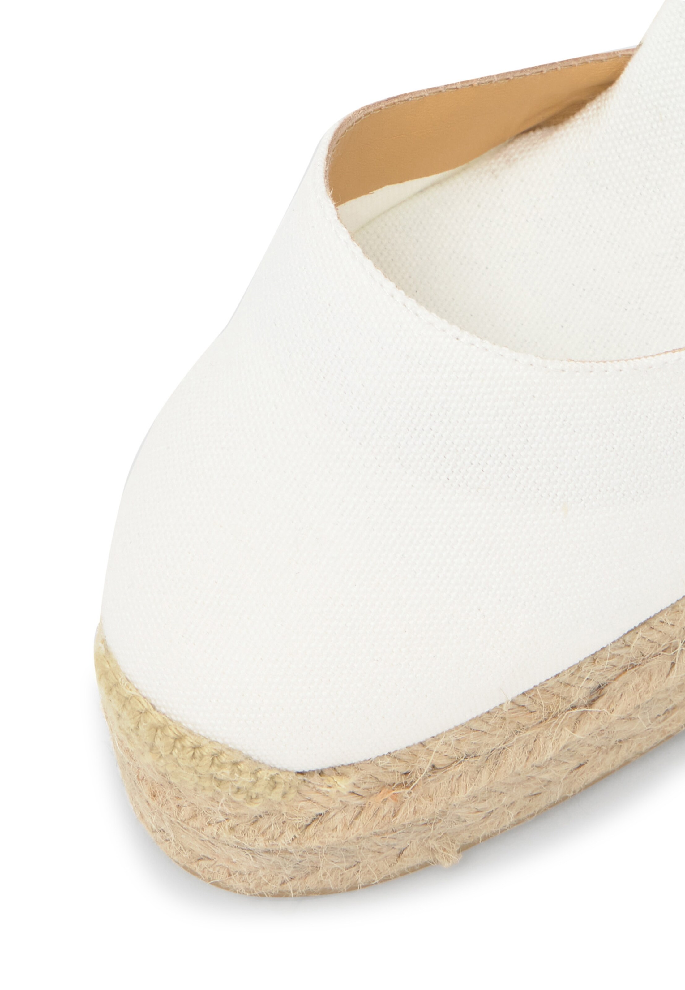 Castañer Espadrilky 'CARINA' – bílá: přední strana