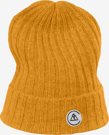 Berretto di CASH-MERE.CH in giallo: frontale