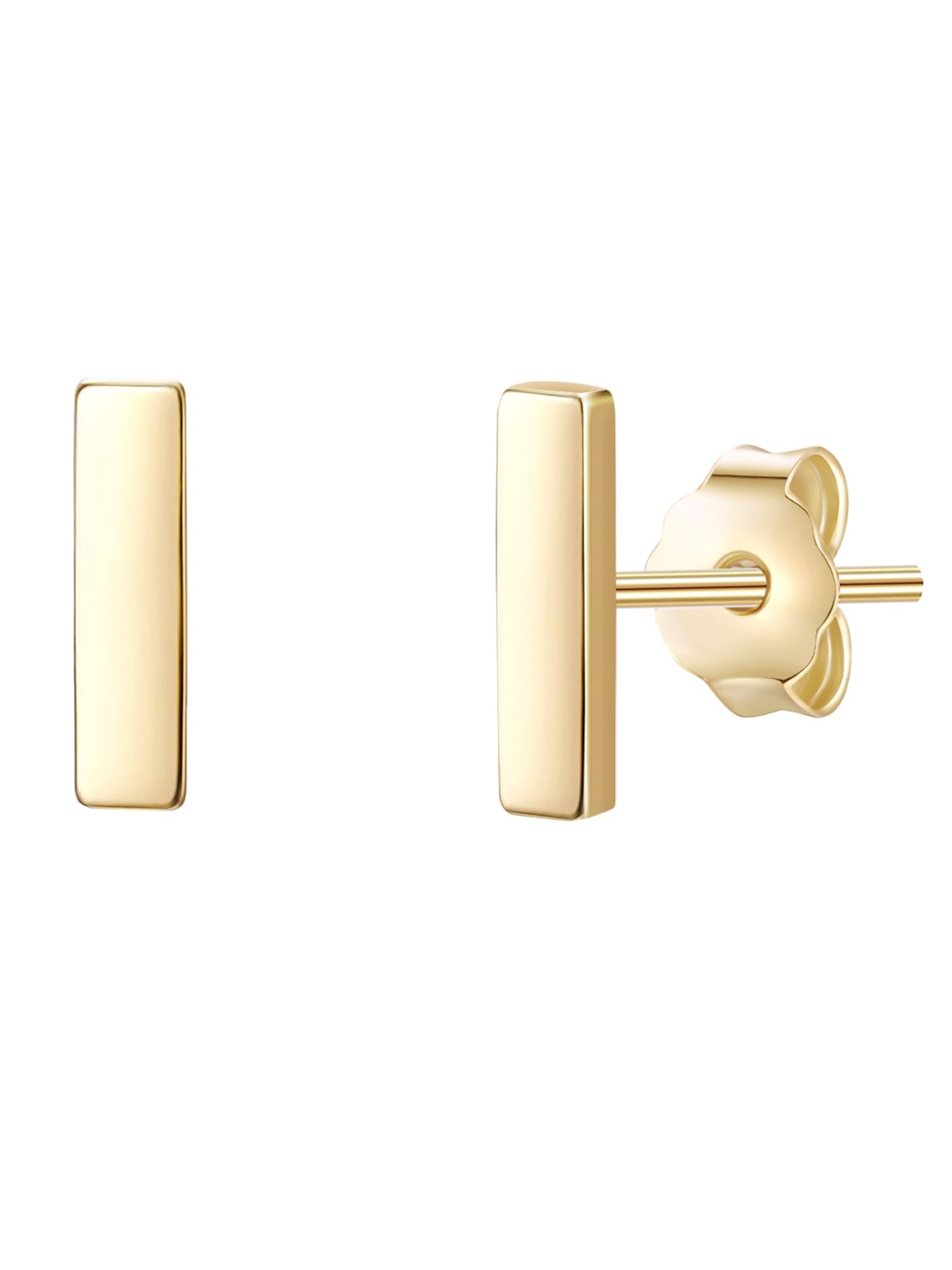 Boucles d'oreilles Lulu & Jane en or : devant