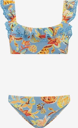 Shiwi Bikini 'Rose' in Azure / Yellow / Light orange / Red, Item view