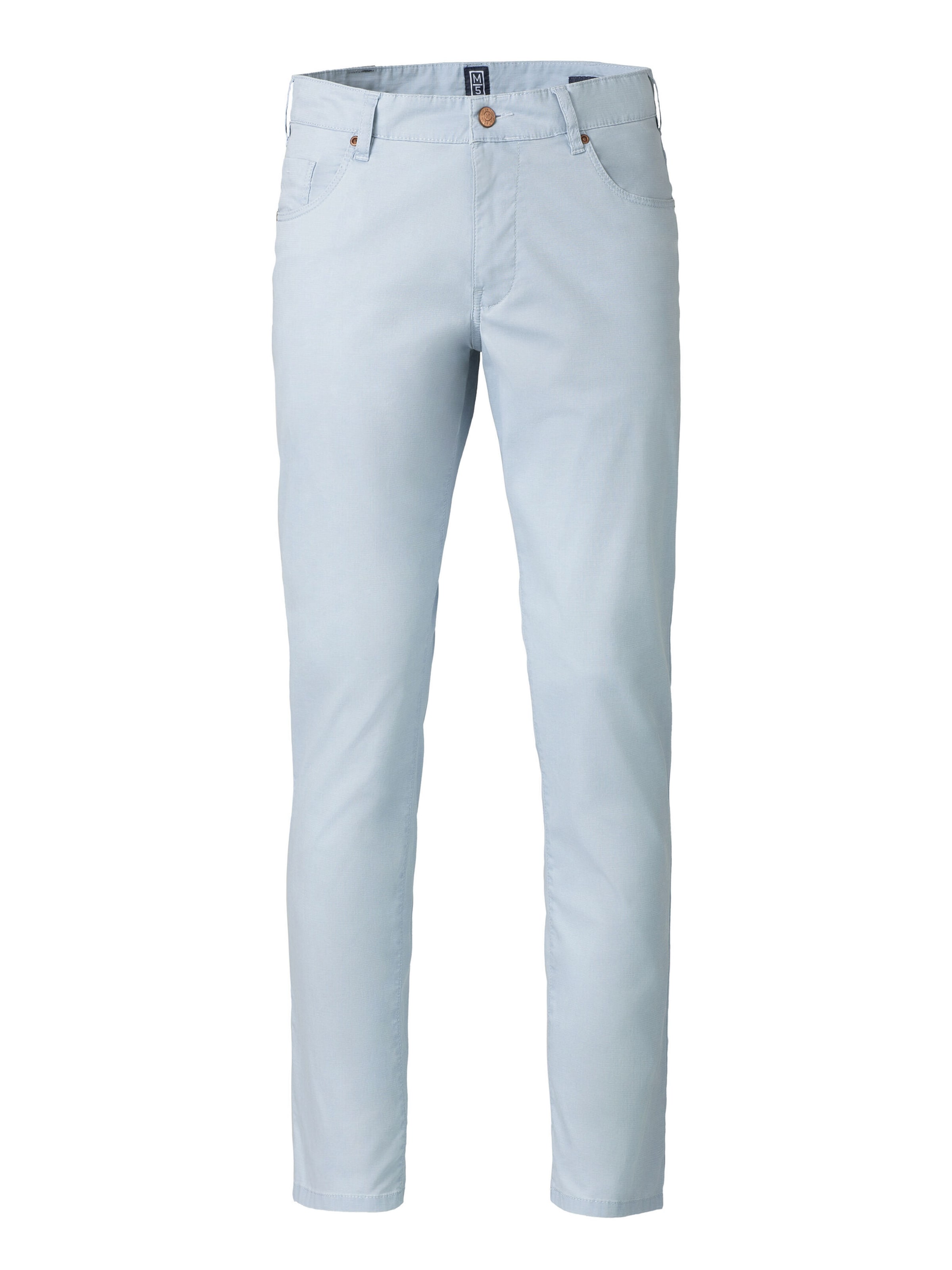 MEYER Slimfit Hose 'M5' in Blau: Vorderseite