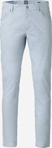 MEYER Slimfit Broek 'M5' in Blauw: voorkant