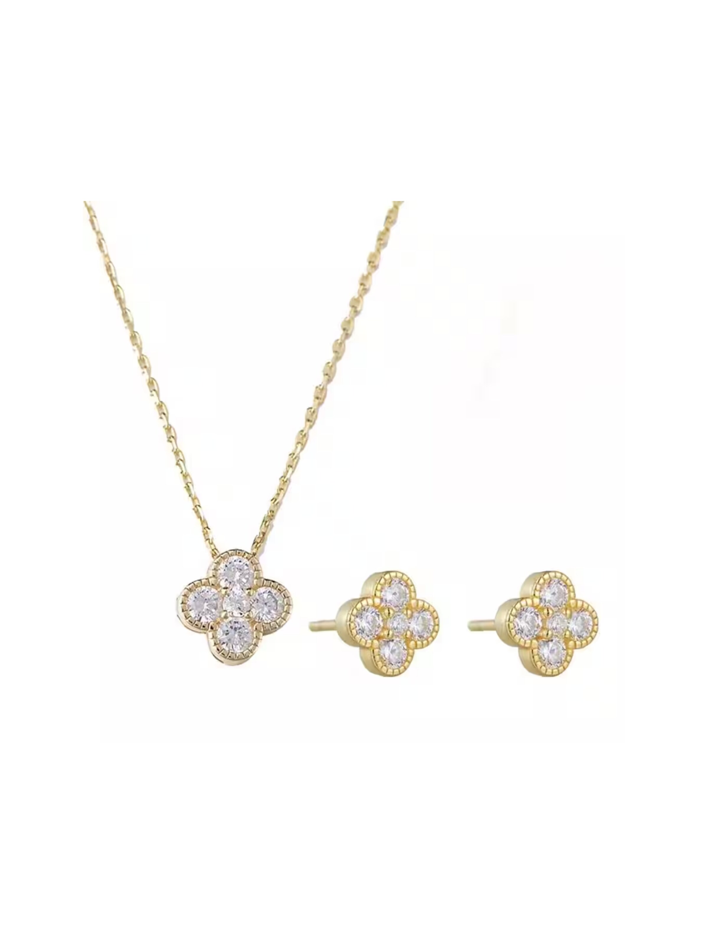 ROUGEMONT Jewellery Schmuckset 'Glücksbringer'‌‌‌‌‌‌ in 45 x 45 cm in gold, Produktansicht