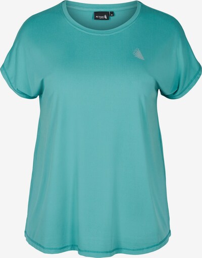 Active by Zizzi T-Shirt 'Abasic' in jade, Produktansicht