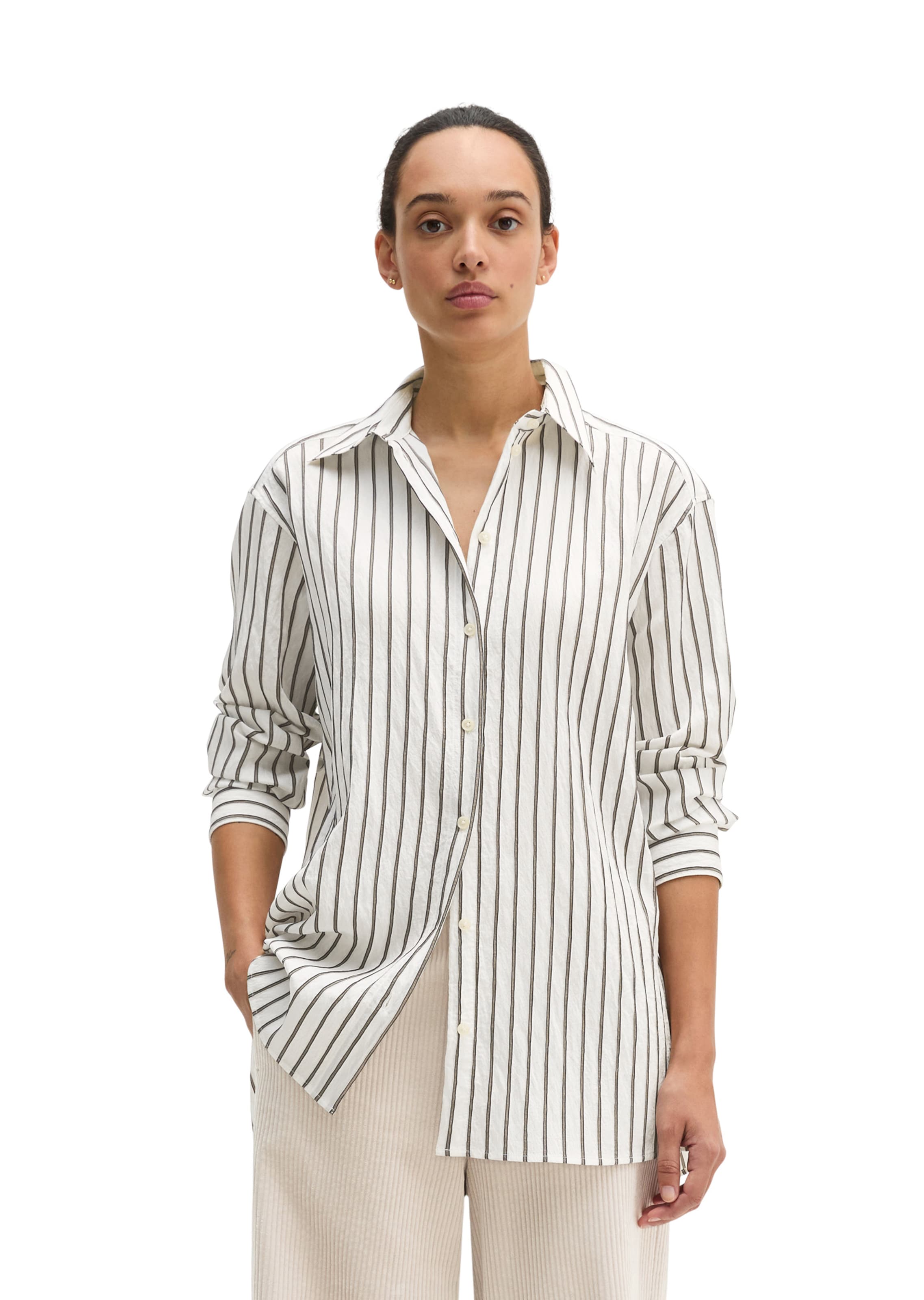 Marc O'Polo Bluse in Weiß: Vorderseite