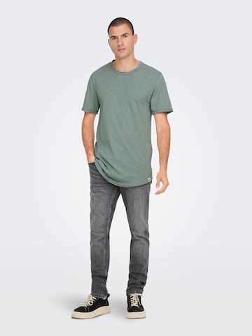 Only & Sons - Camiseta 'Benne' en verde