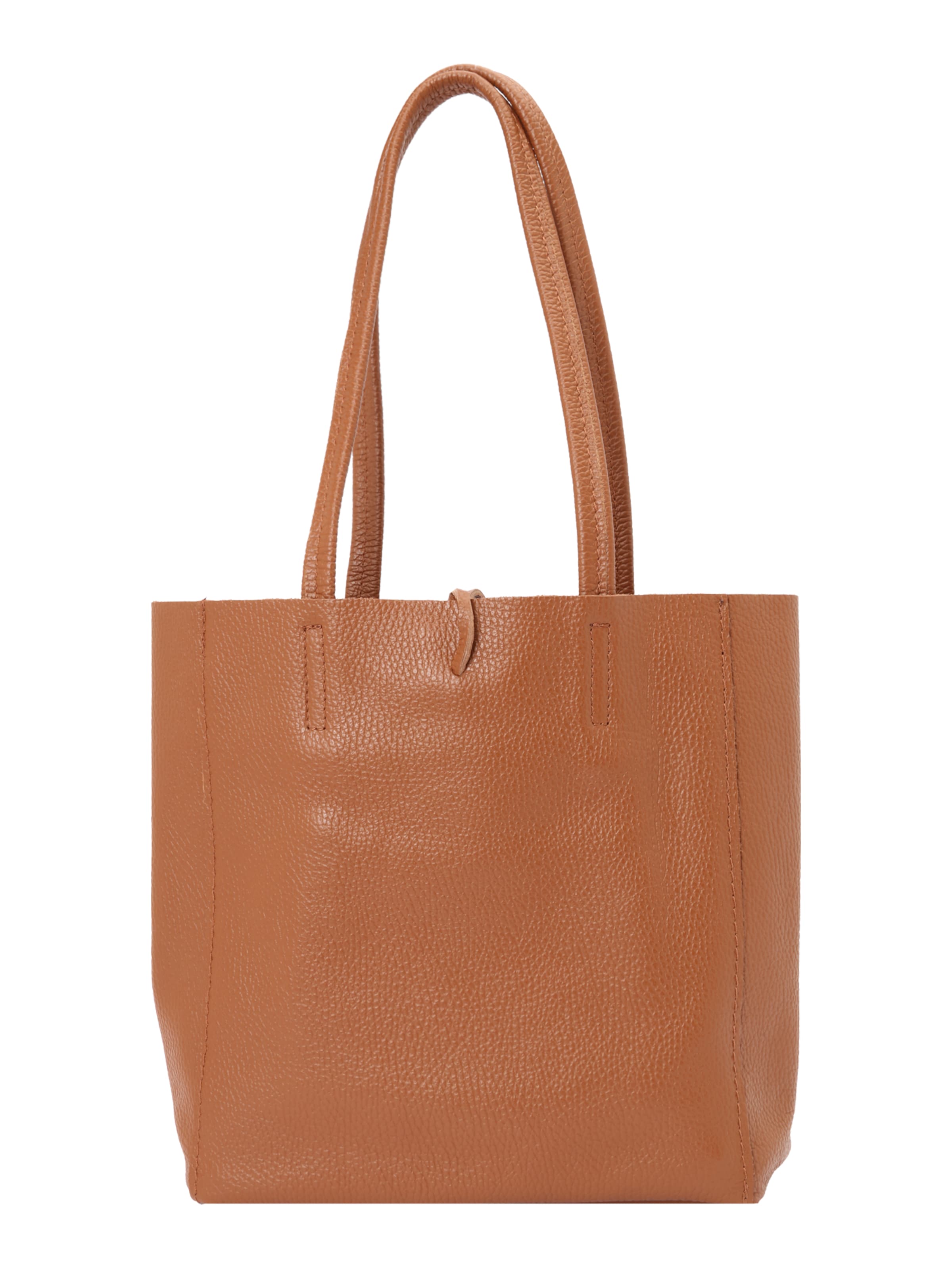 Zwillingsherz Shopper - Hnedá: predná strana