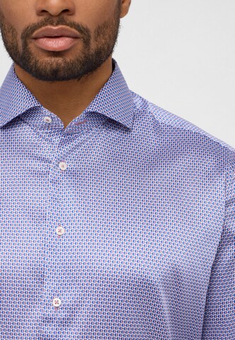 ETERNA Regular fit Button Up Shirt in Blue