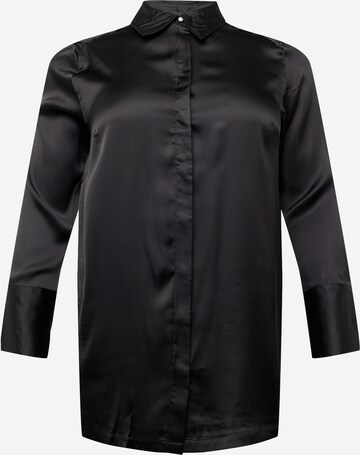 ONLY Carmakoma - Blusa 'CARHANNABELL' en negro: frente