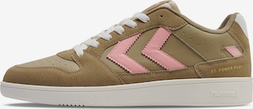 Hummel Platform trainers in Brown: front