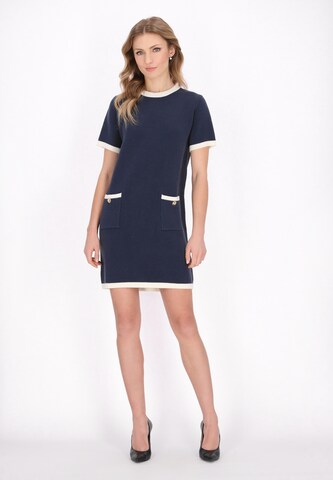 DreiMaster Klassik Kleid in Blau