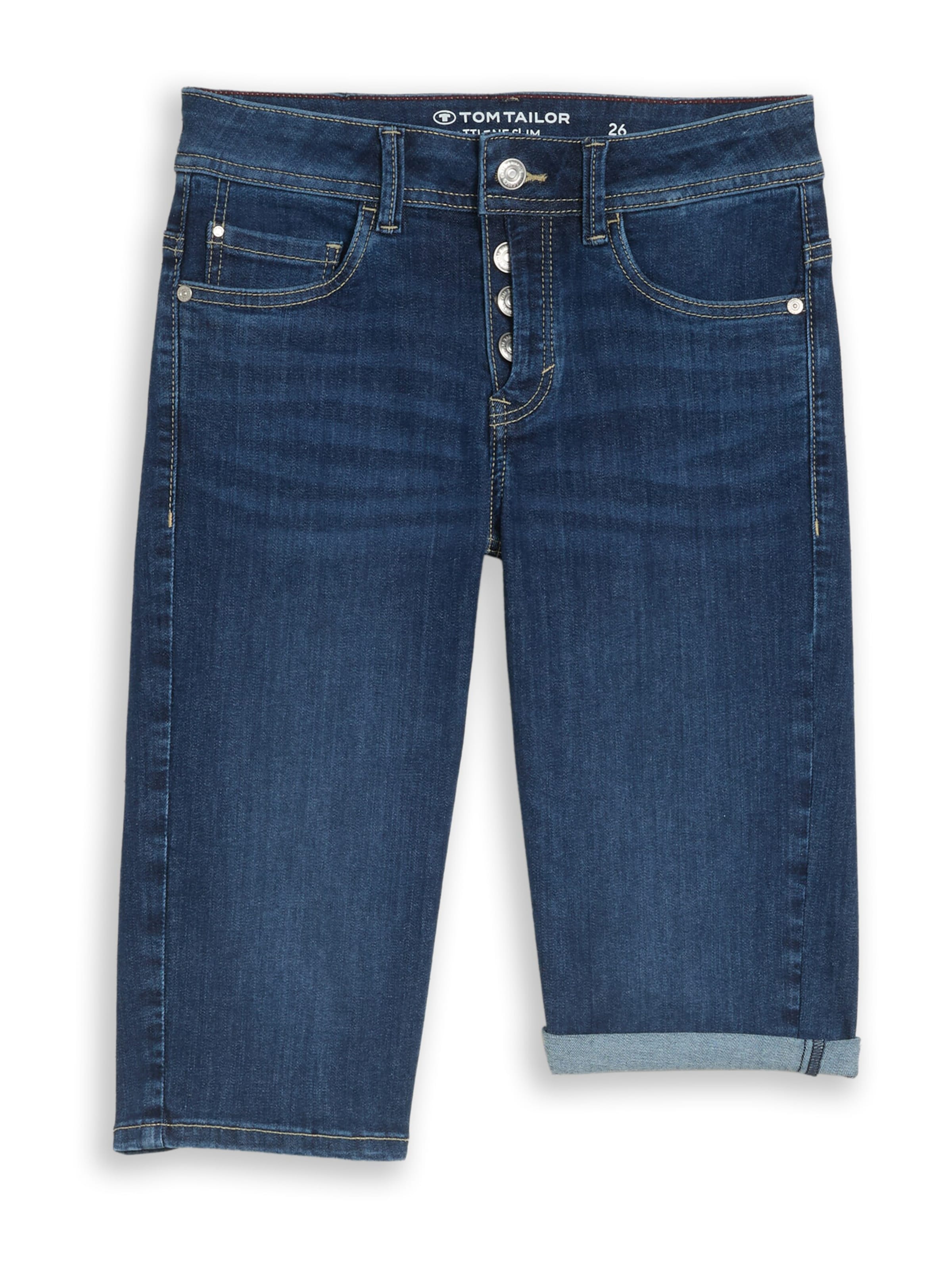 TOM TAILOR Slimfit Jeans 'LENE' in Blauw: voorkant