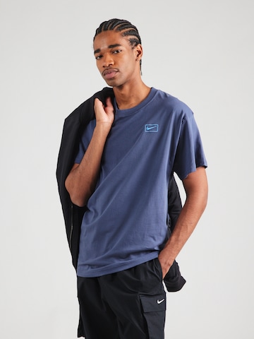 Nike Sportswear Tričko – modrá: přední strana