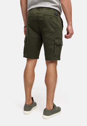 INDICODE JEANS Regular Cargo trousers 'Kews' in Green