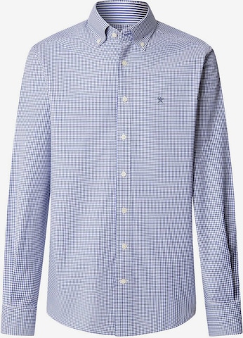 Coupe slim Chemise 'Ess' Hackett London en bleu : devant