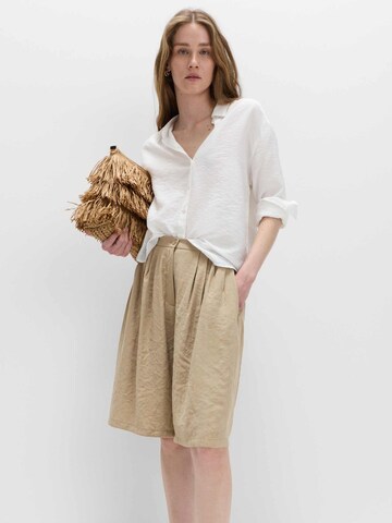 Loosefit Pantalon Marks & Spencer en beige : devant