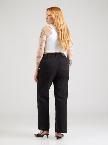 Vero Moda Curve Zvonové kalhoty Džíny – černá