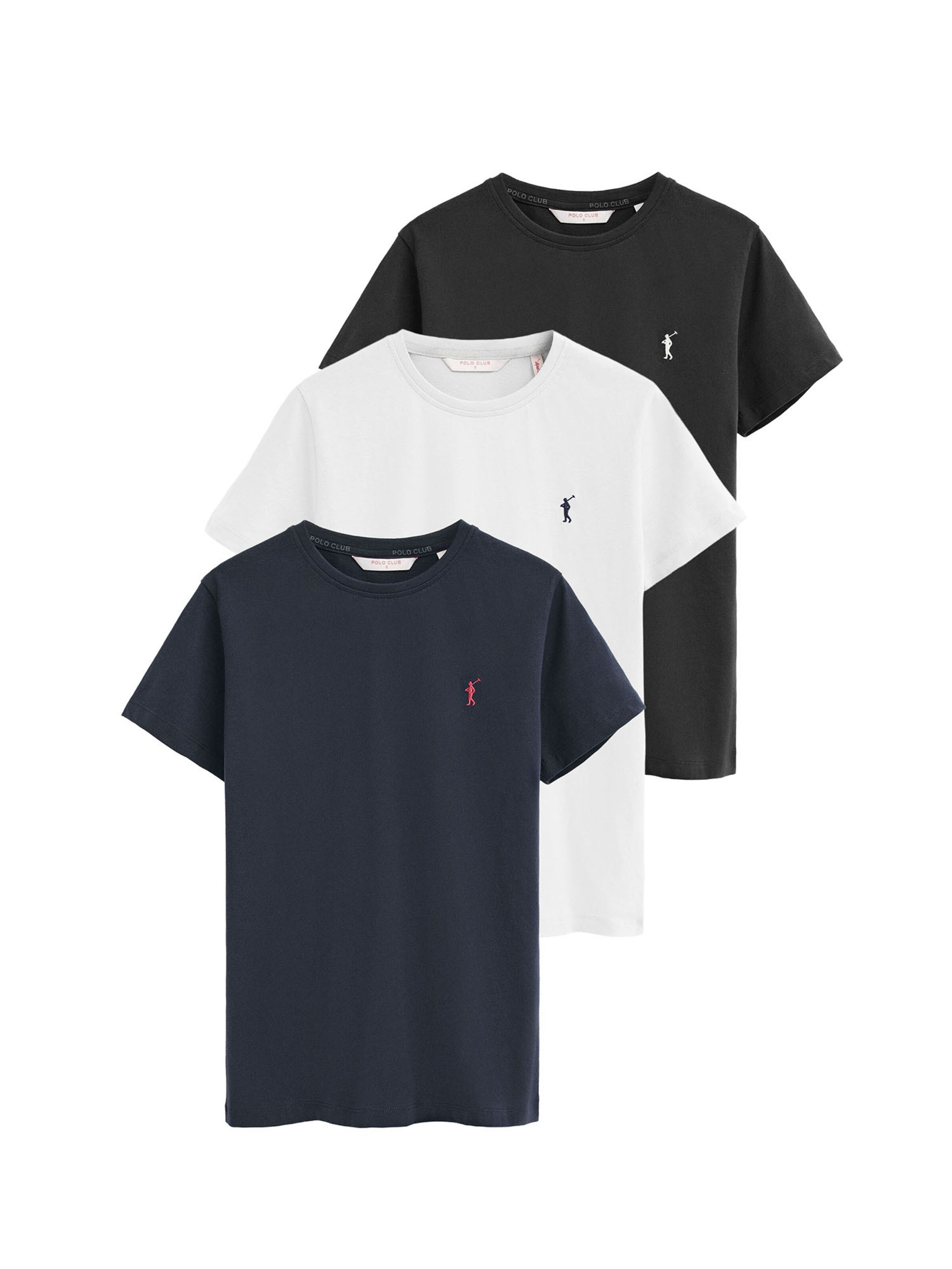 Polo Club T-Shirt in Schwarz: Vorderseite