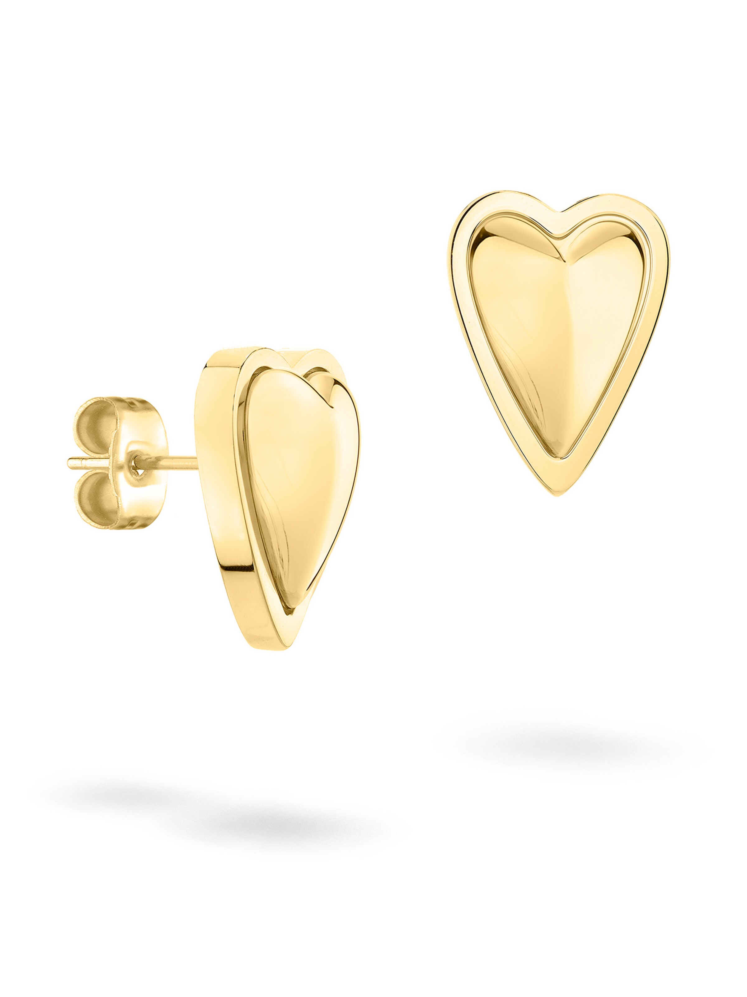 Liebeskind Berlin Ohrringe 'Heart' in Gold: Vorderseite