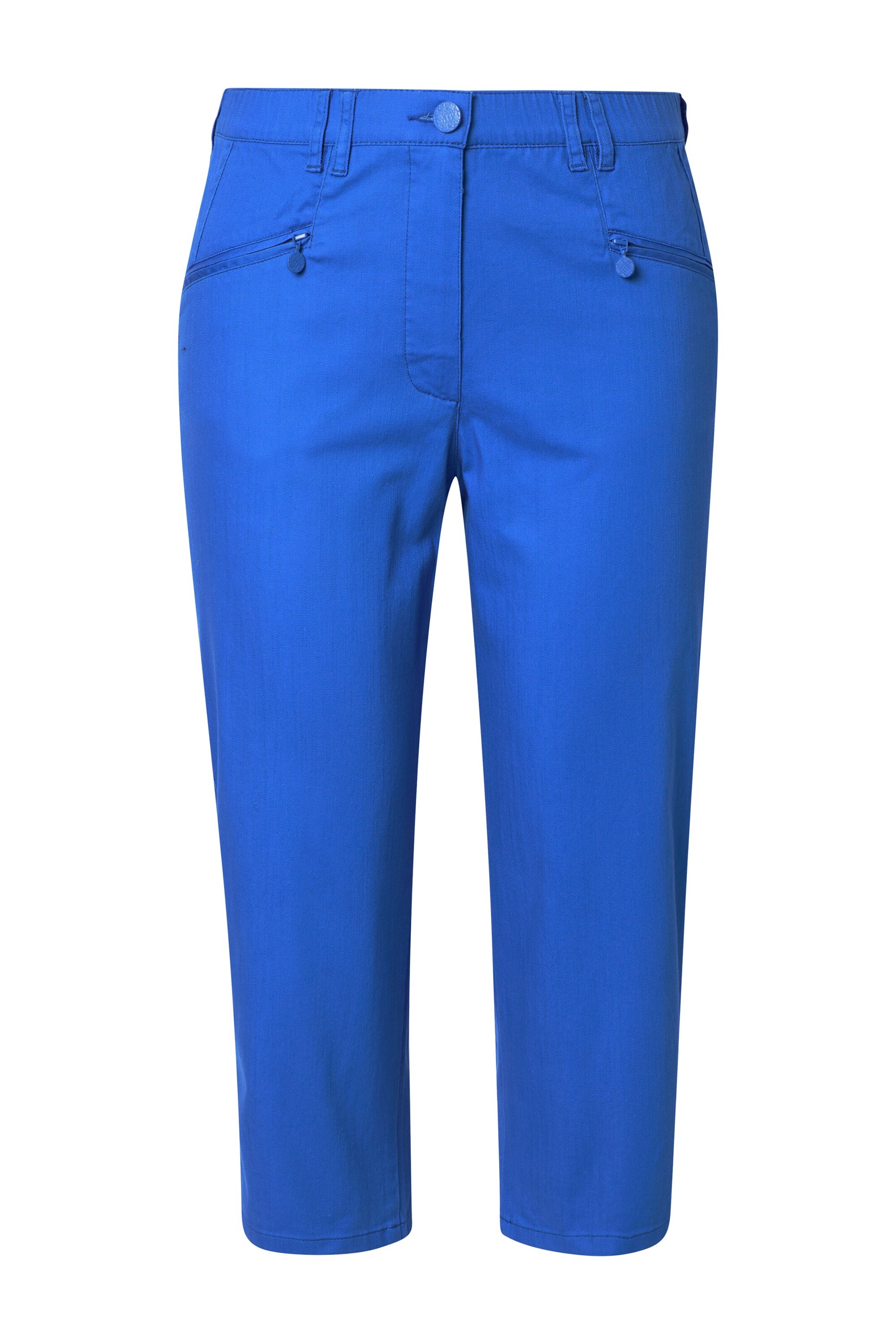 Ulla Popken Trousers in Blue: front